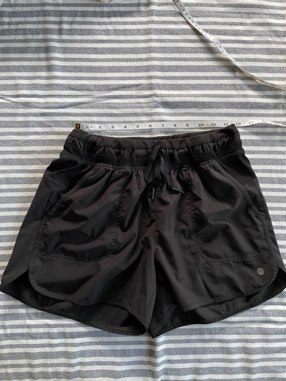 Apana Black Women's Athletic Drawstring Shorts